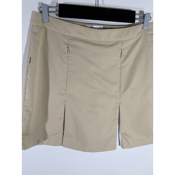 Greg Norman Women Perfect Fit Golf Wicking Skort Sz 6  Pockets Pleats Side Zip - Picture 1 of 8